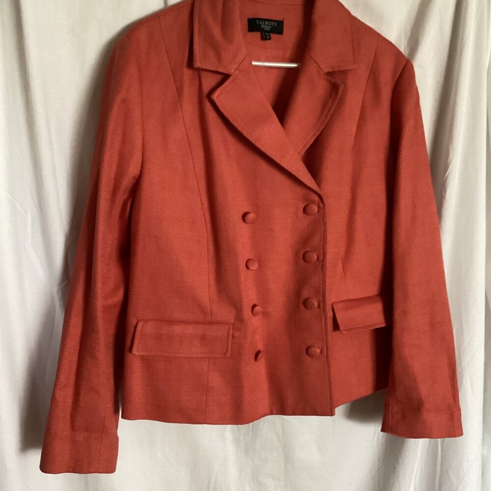 Talbots Coral Blazer 16W